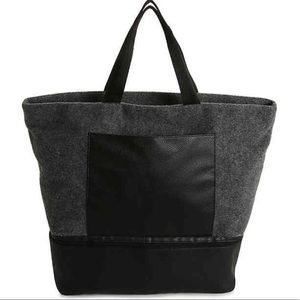 DSW Gray Felt Tote.  NWOT